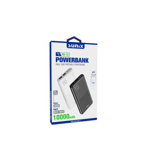 PB-13 / 10.000 mAh Powerbank - Siyah - Görsel 4