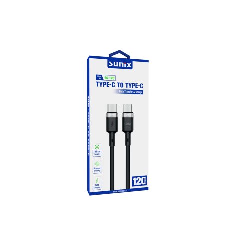 SC-120 Usb-C Type-C Şarj ve Data Kablosu - Görsel 2