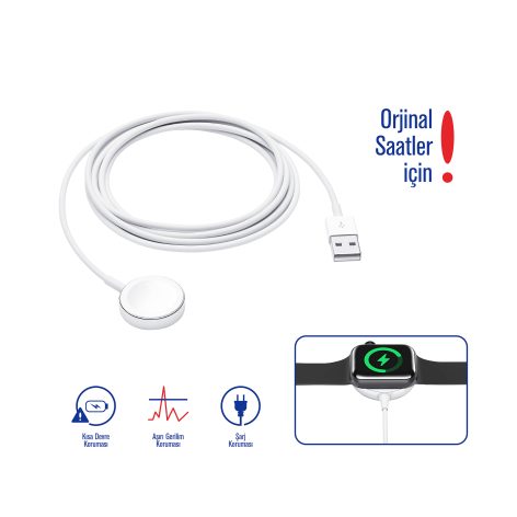 WTH-10 Usb-A Manyetik Saat Şarj Kablosu - Görsel 2